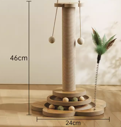 Vielseitiger 4-in-1 Katzenkratzbaum
